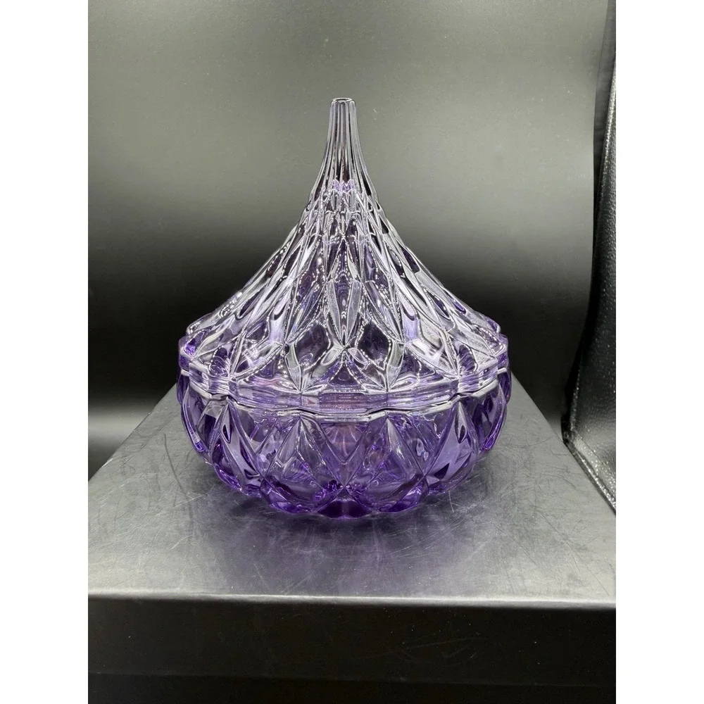 🍬💜 Godinger Hershey's Kisses Crystal Candy Dish – 